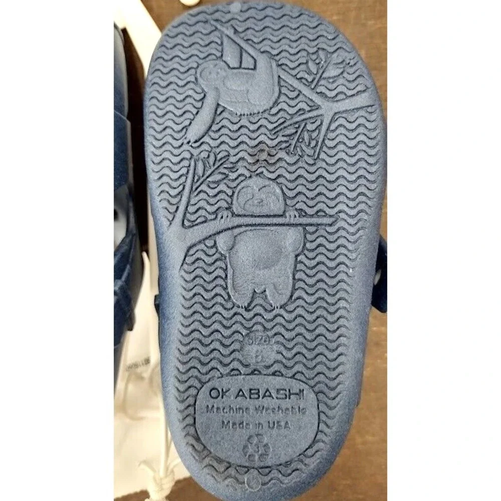 OKABASHI Kids Blue Water Shoes Sandals Clogs‎ Slip On Made in USA
